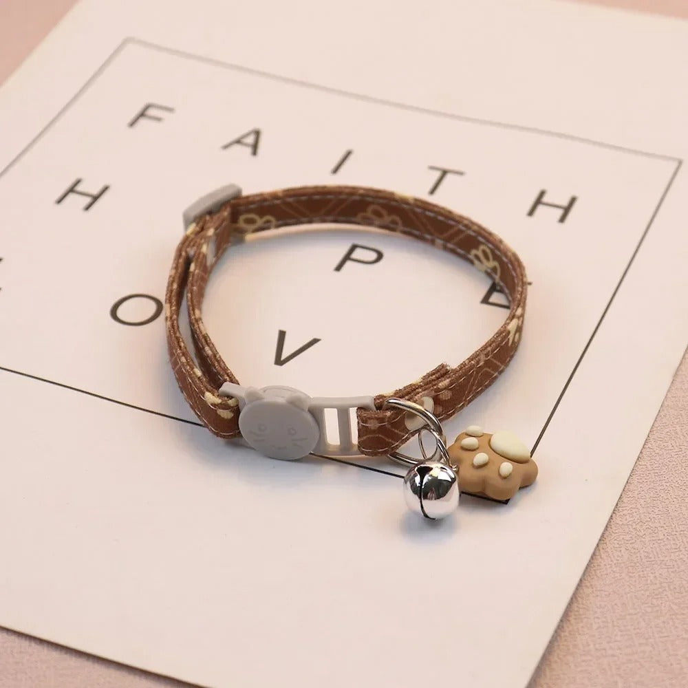 Cute Neck Pet Collar with Bell for Small Dogs Puppy Kitten