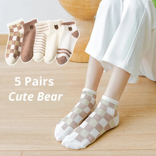5/10/20 Pairs Women's Short Tube Socks