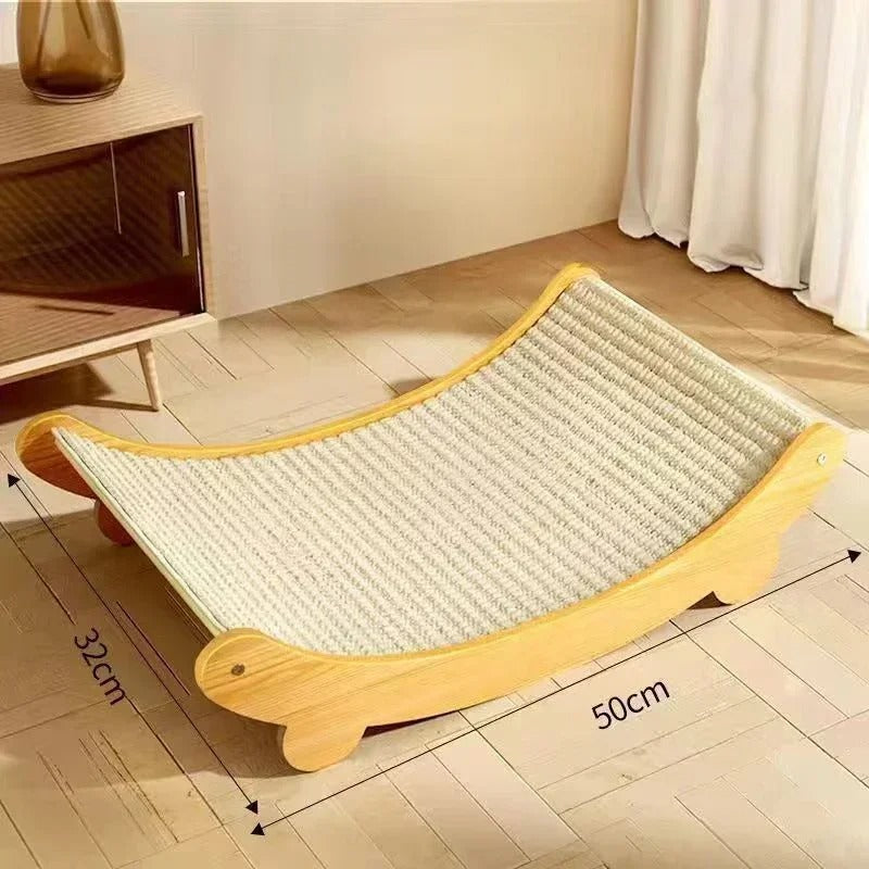 Wooden Cat Scratching Pads Multifunction Cats Sleeping Bed