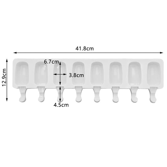 8 Hole Silicone Ice Cream Mold Magnum Silicone Mold