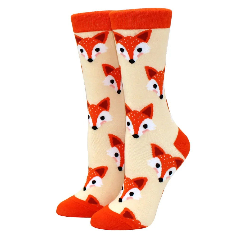 1 Pair Women Socks Happy Funny Socks