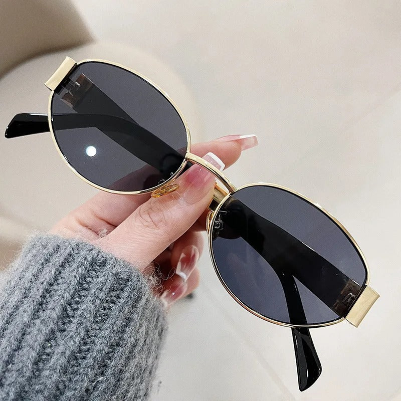 Fashion Oval Sunglasses Women Retro Trend