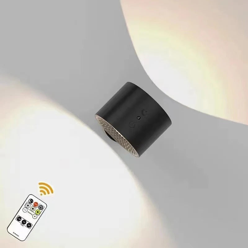 Led Double Head Wall Lamp Touch Control Remote 360 Rotatable