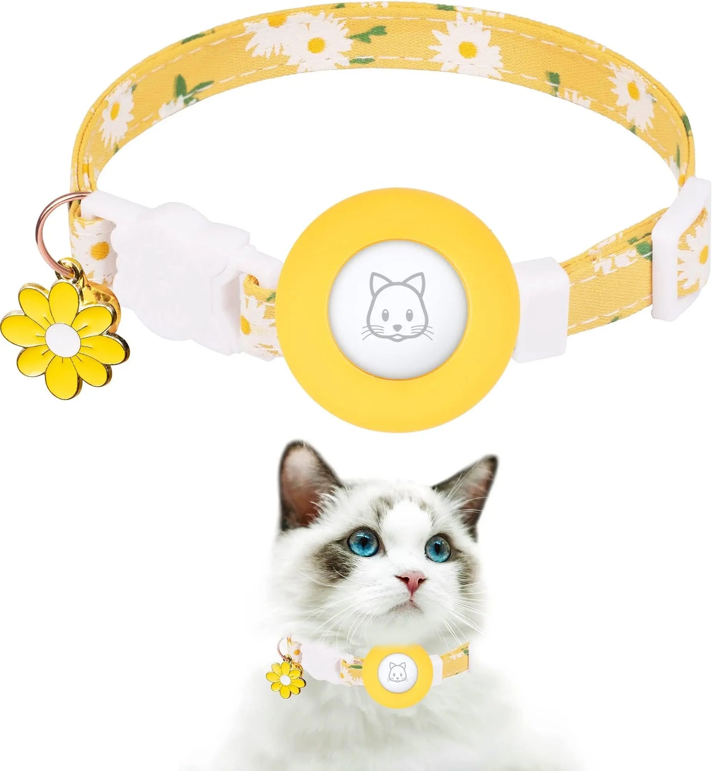 Cat Collar, Kitten Collar Breakaway with Silicone Airbag Holder