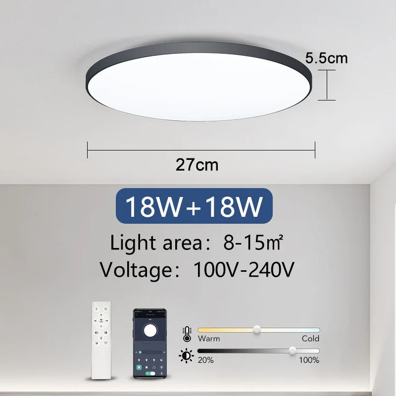 Smart Led Ceiling Lamp 36W 50W Dimmable