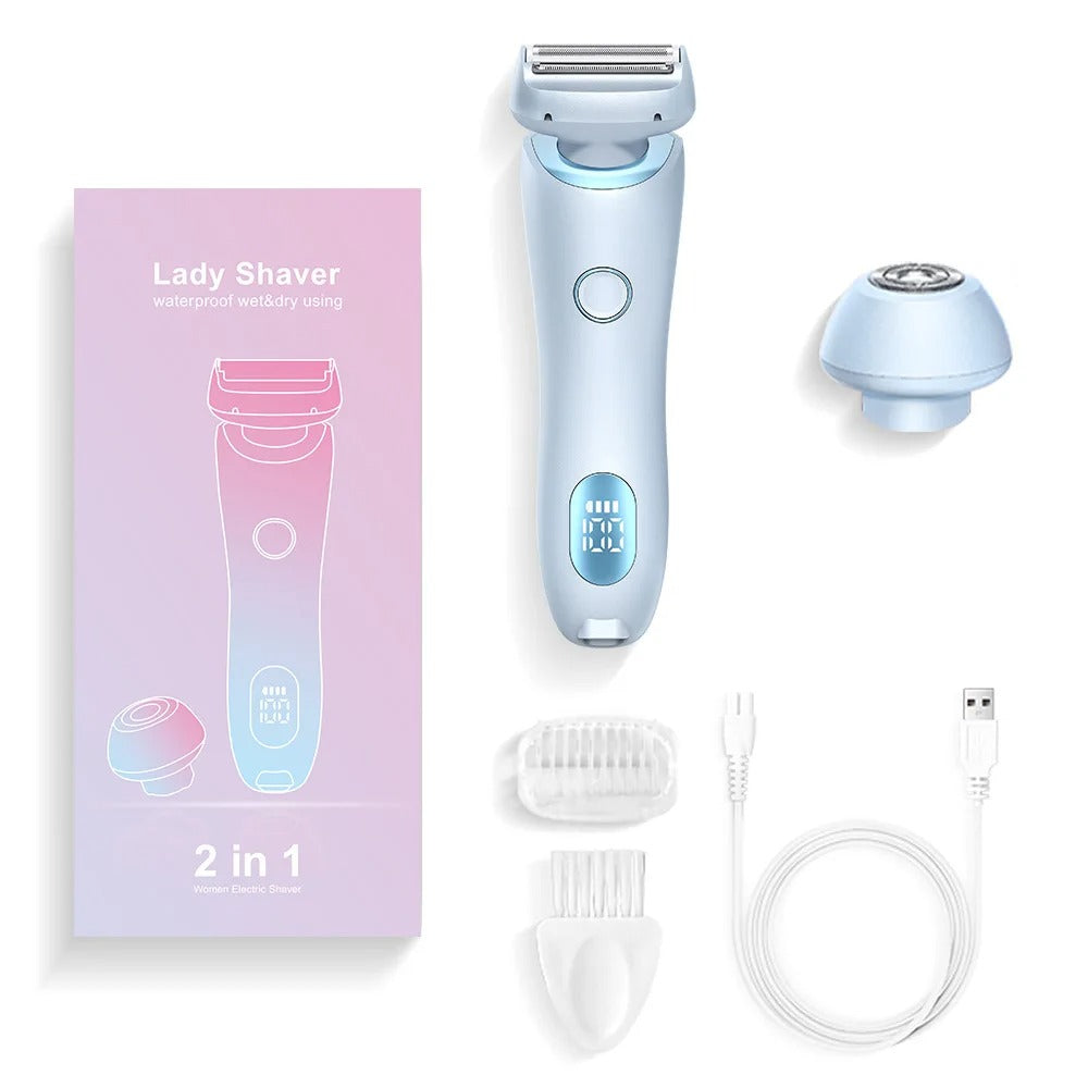Electric Razors for Women 2 In 1 Bikini Trimmer Face Shaver