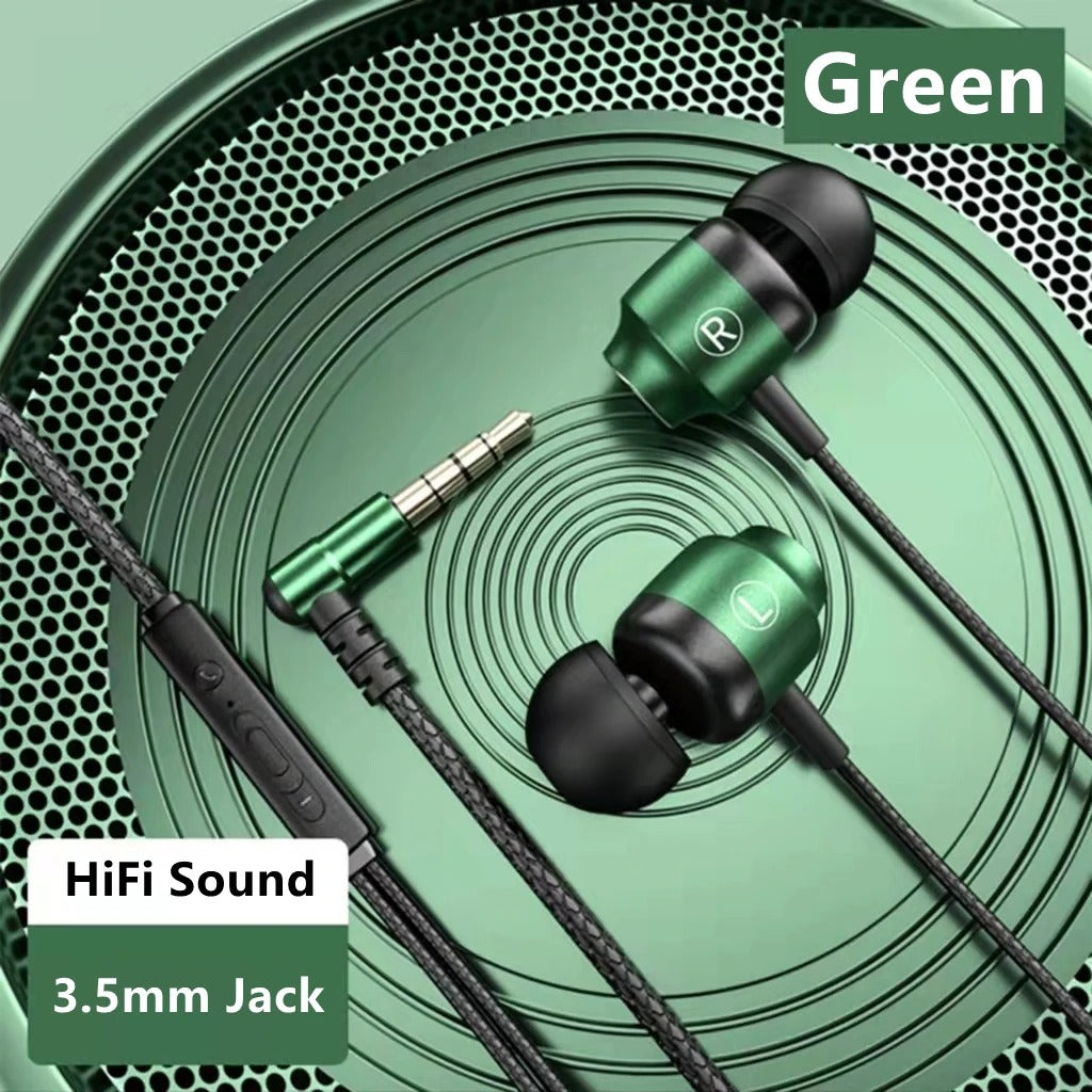 Gamer Wired Headphones Gaming Wired Earphone Metal HiFi Bass Stereo 3.5mm Earphone