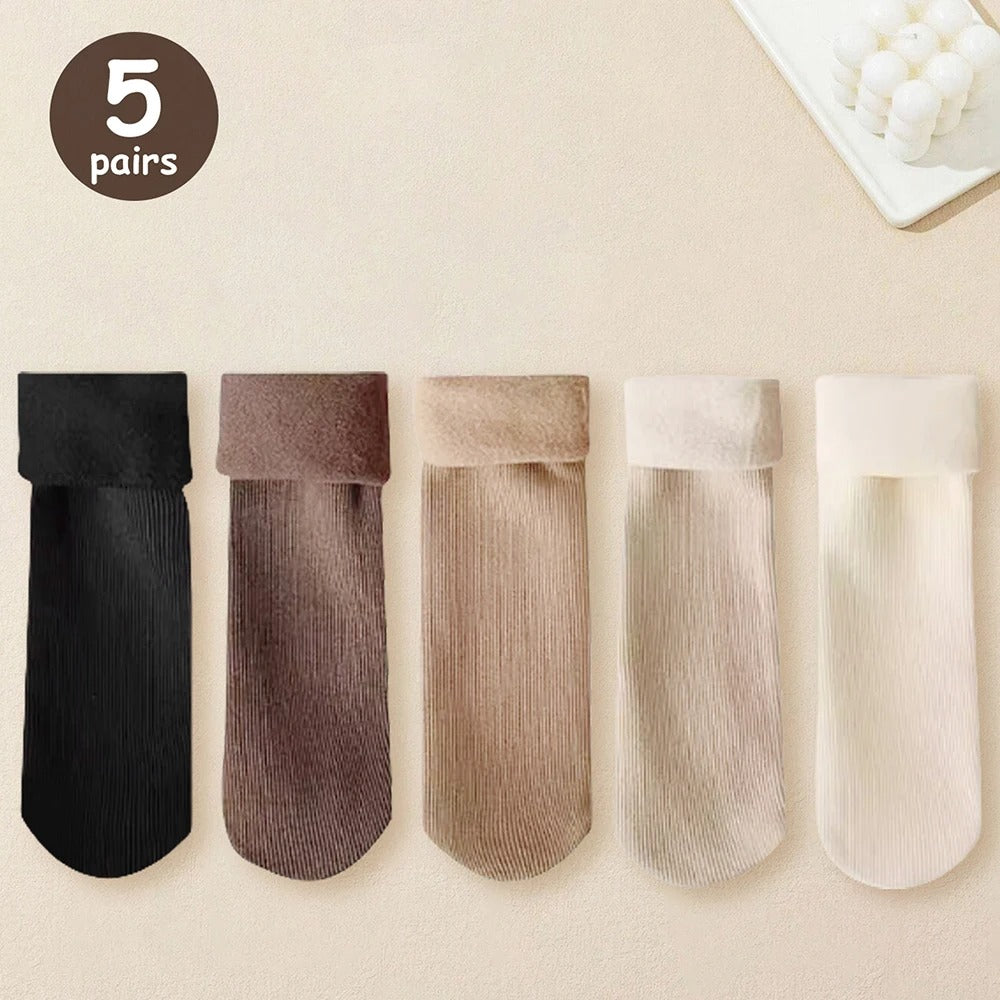 5/10/20 Pairs Women Winter Thicken Warm Short Socks