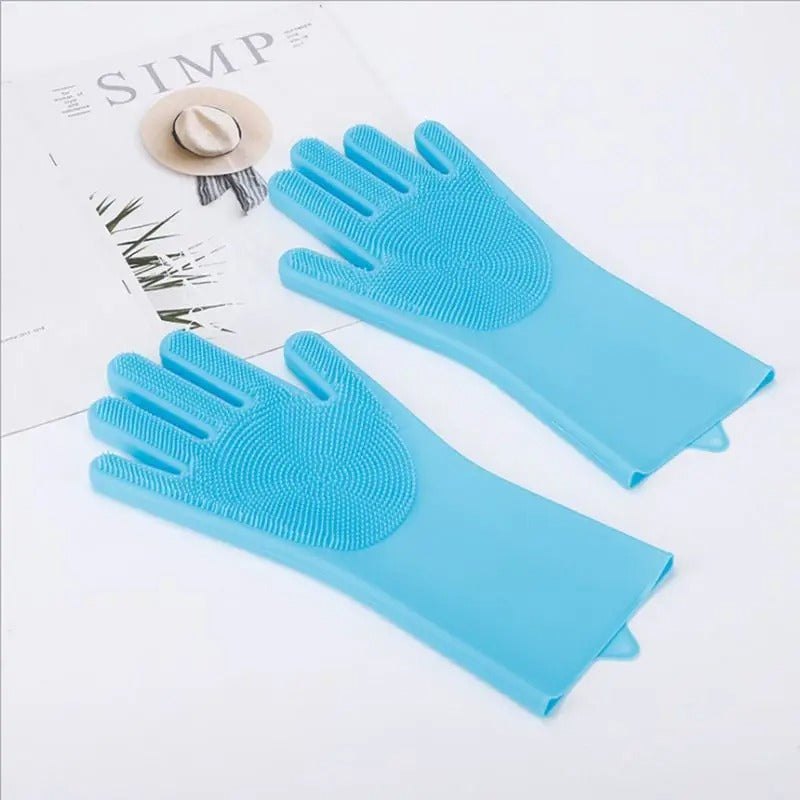 New magic Silicone Body Pet Bathing Gloves for Animal