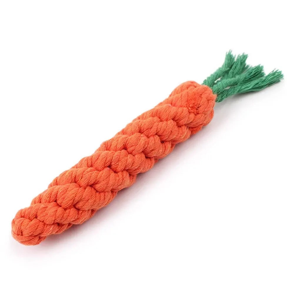 1Pcs Carrot Dog Bite Rope Pet Dog Toys