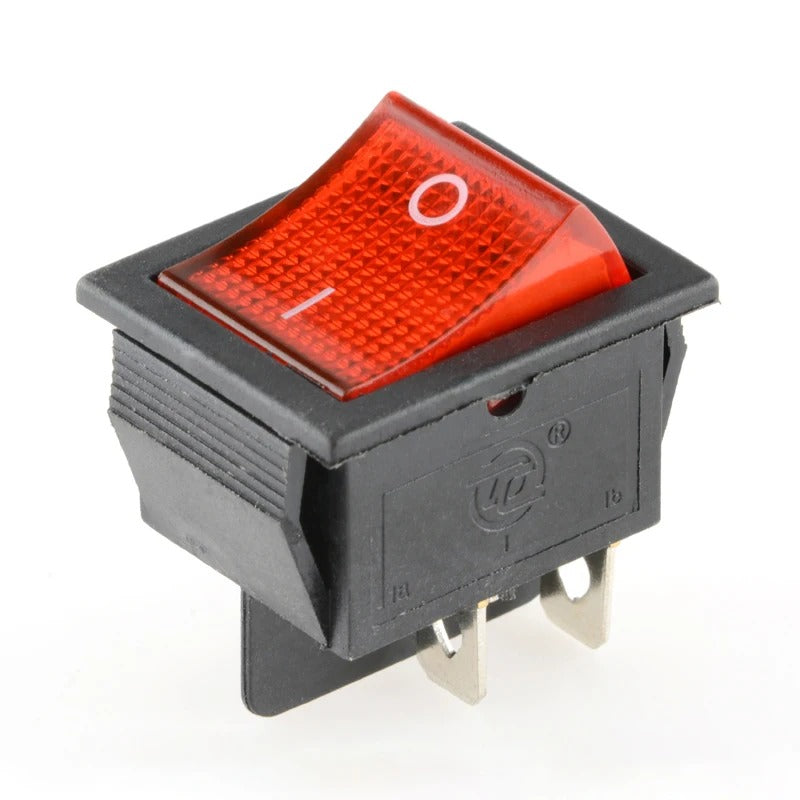 Rocker Switch On Off 6 Pin With Led 4 16A 250V 220V