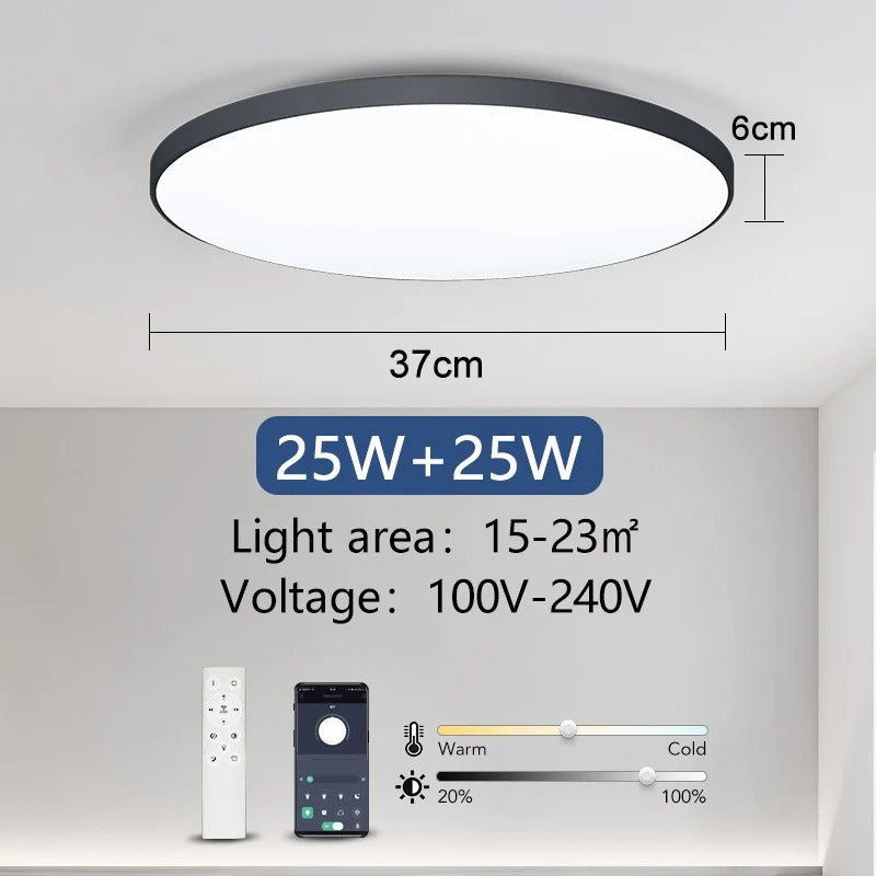 Smart Led Ceiling Lamp 36W 50W Dimmable