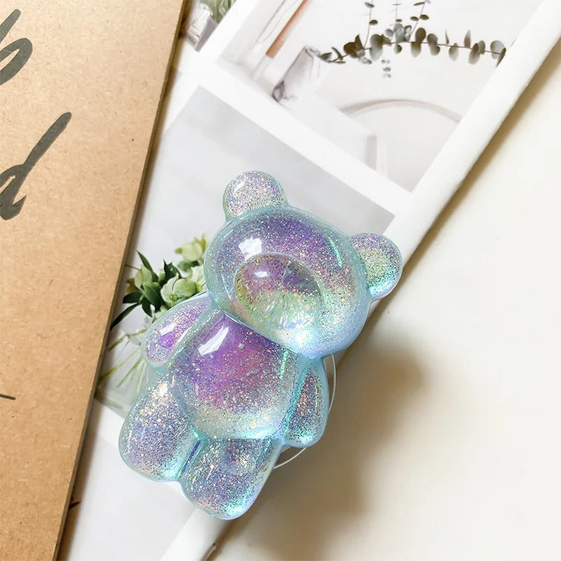Glitter Bear Phone Holder Grip Bracket for iPhone Samsung Xiaomi
