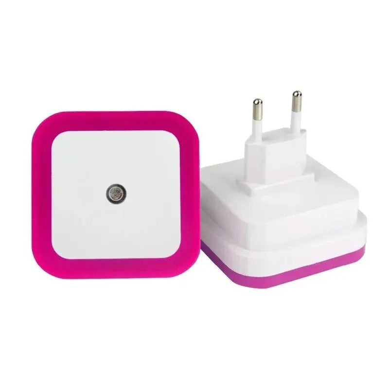Wireless Sensor LED Night Light EU Plug Mini Square Night Lights