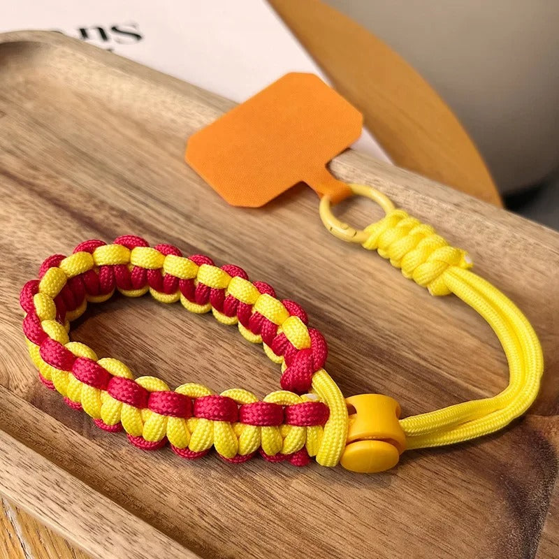Handwoven Adjustable Mobile Phone Universal Wrist Strap