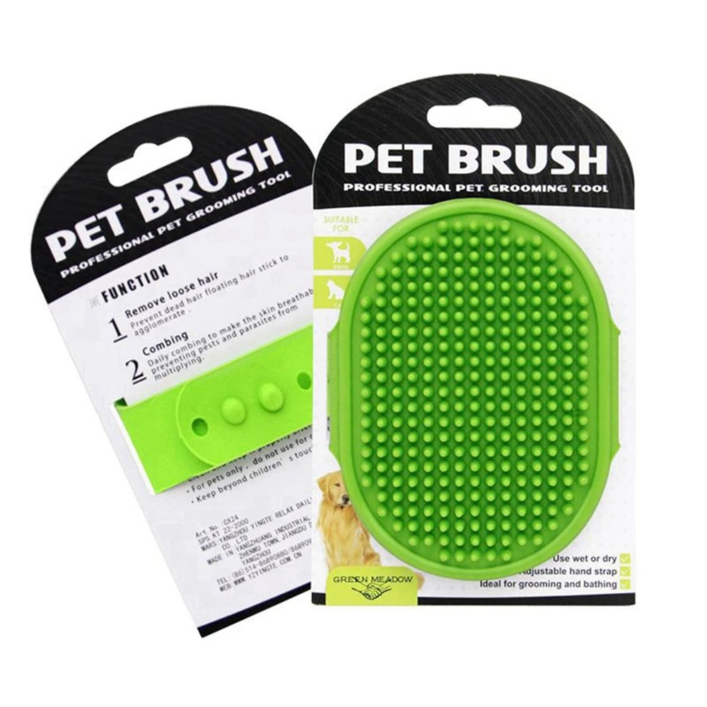 Soft Rubber Dog Brush Grooming Massage Brush Cleaning