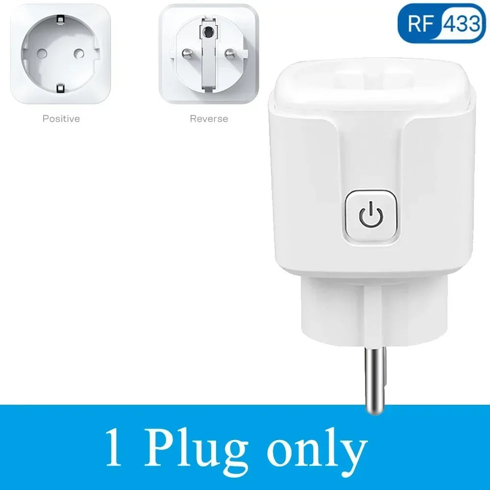 Electrical Socket 433MHz Wireless Remote Control Plug 3000W EU