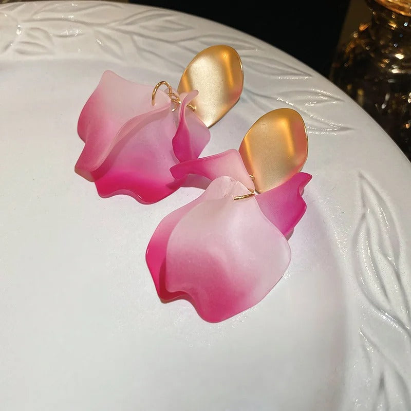 Stylish Multicolored Flower Earrings For Woman