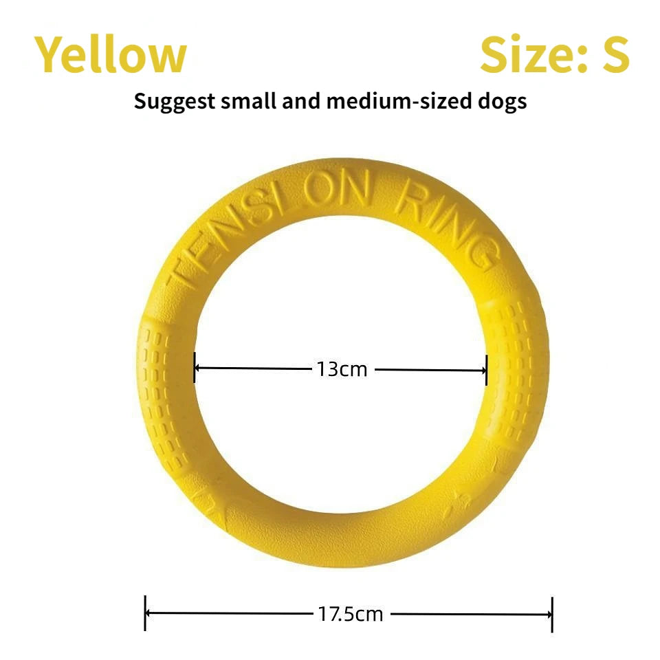 Round Ring Dog Toys Anti-Bite Flying Floating